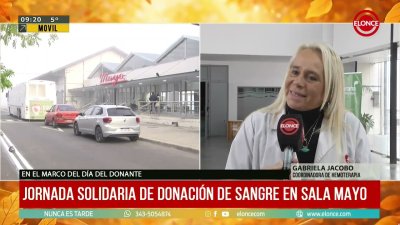 Impulsaron una colecta de sangre y vacunaci&oacute;n en Sala Mayo de Paran&aacute;